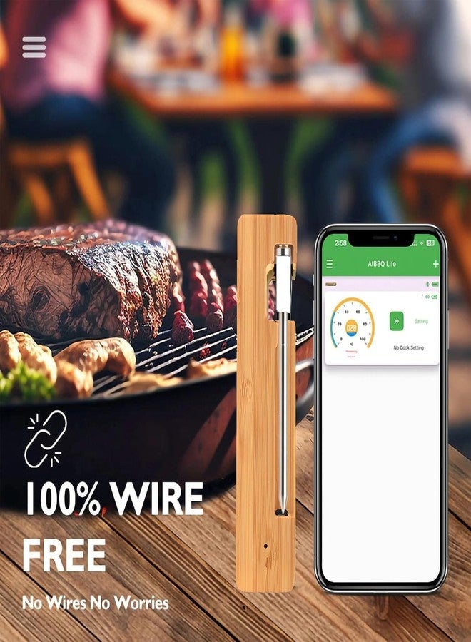 TEZILON Smart Meat Thermometer 656FT Remote Range Digital Cooking Food Thermometer with Cordless Probe Real-Time Readings from Apps IP68 Waterproof for BBQ, Oven, Grill, Smoker, Air Fryer, Kitchen - Image 5